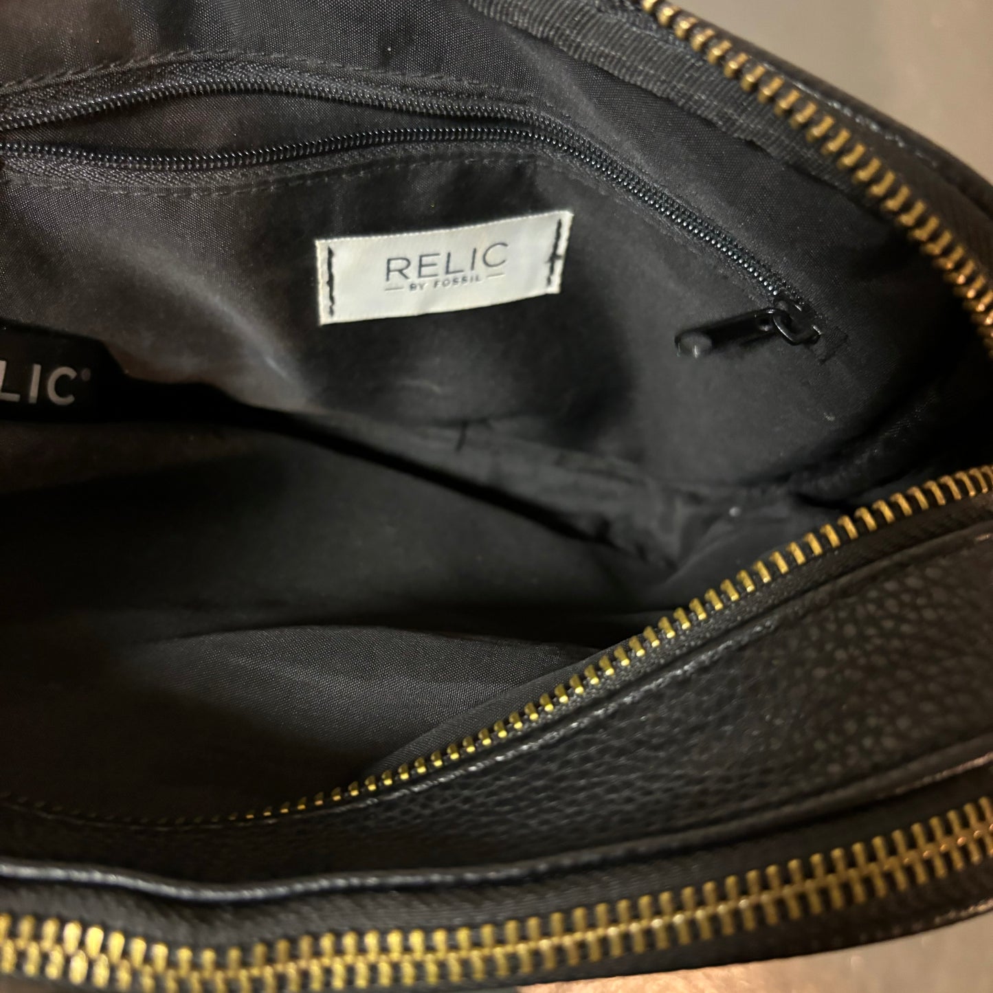 Black Relic Crossbody Handbag
