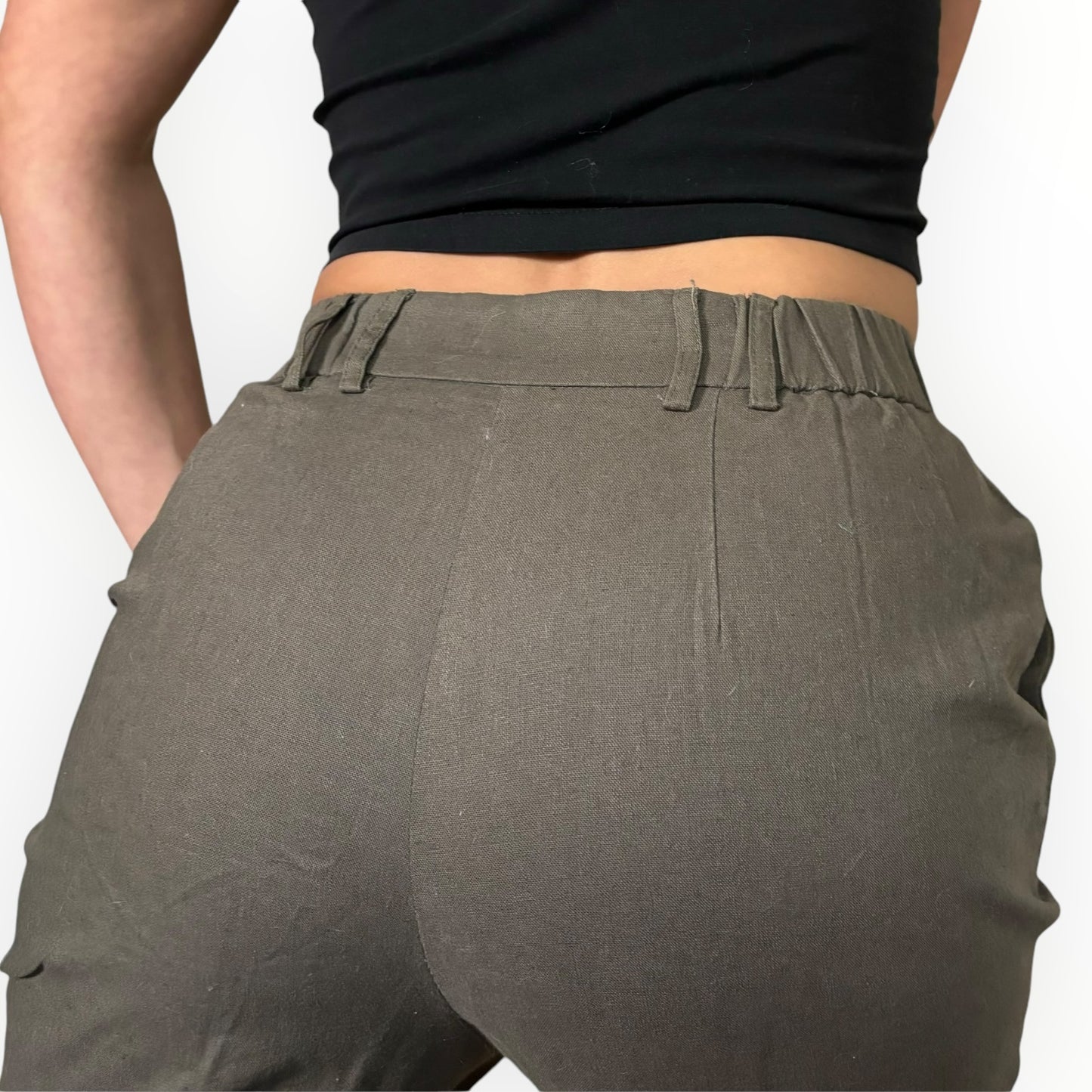 ASOS Design Olive Green Cotton Trouser