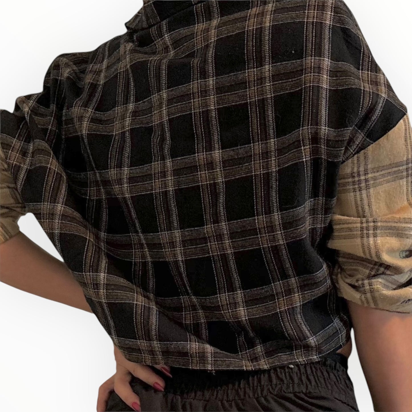Cropped Plaid Shirt