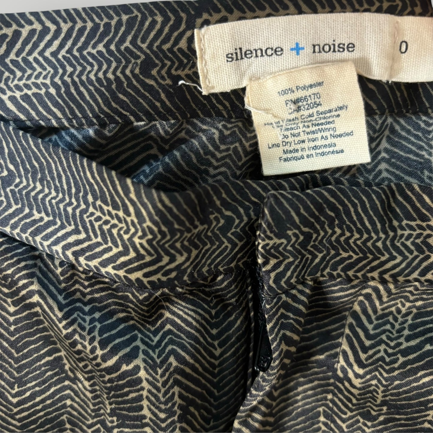 Silence + Noise Printed Satin Trousers
