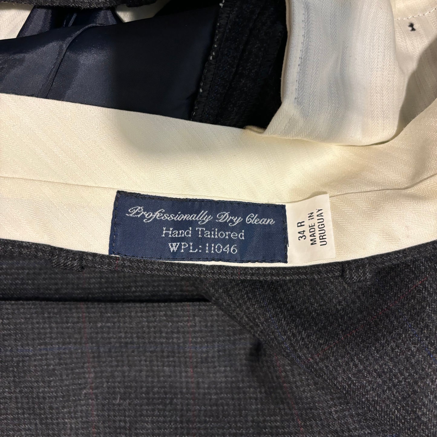 Hand Tailored Grey Suit Trousers