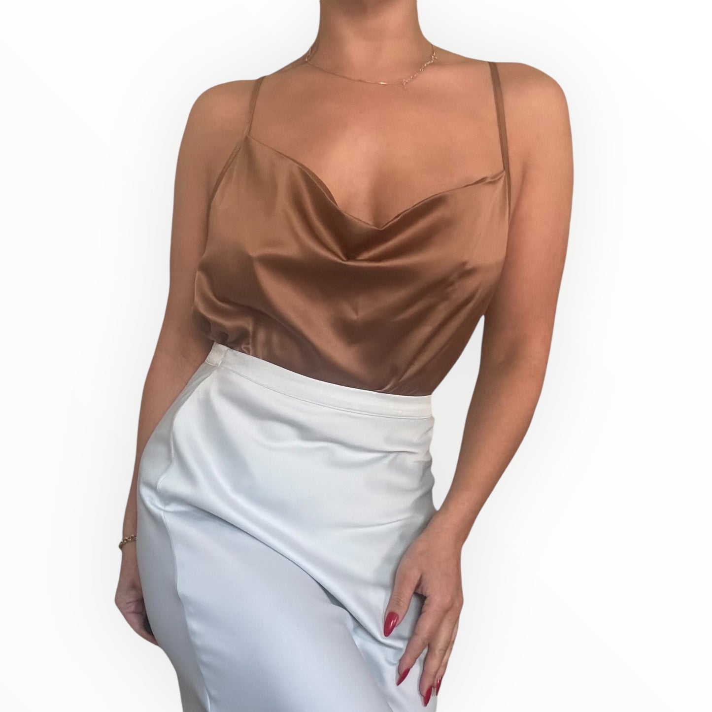 Bronze Satin Cami