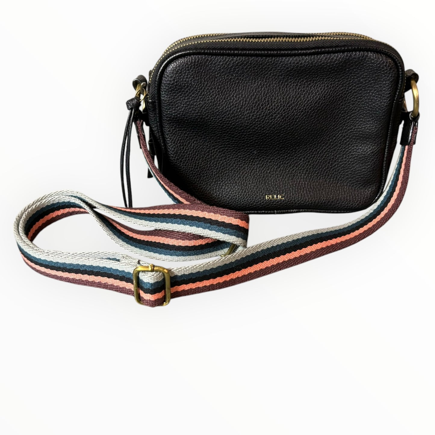 Black Relic Crossbody Handbag