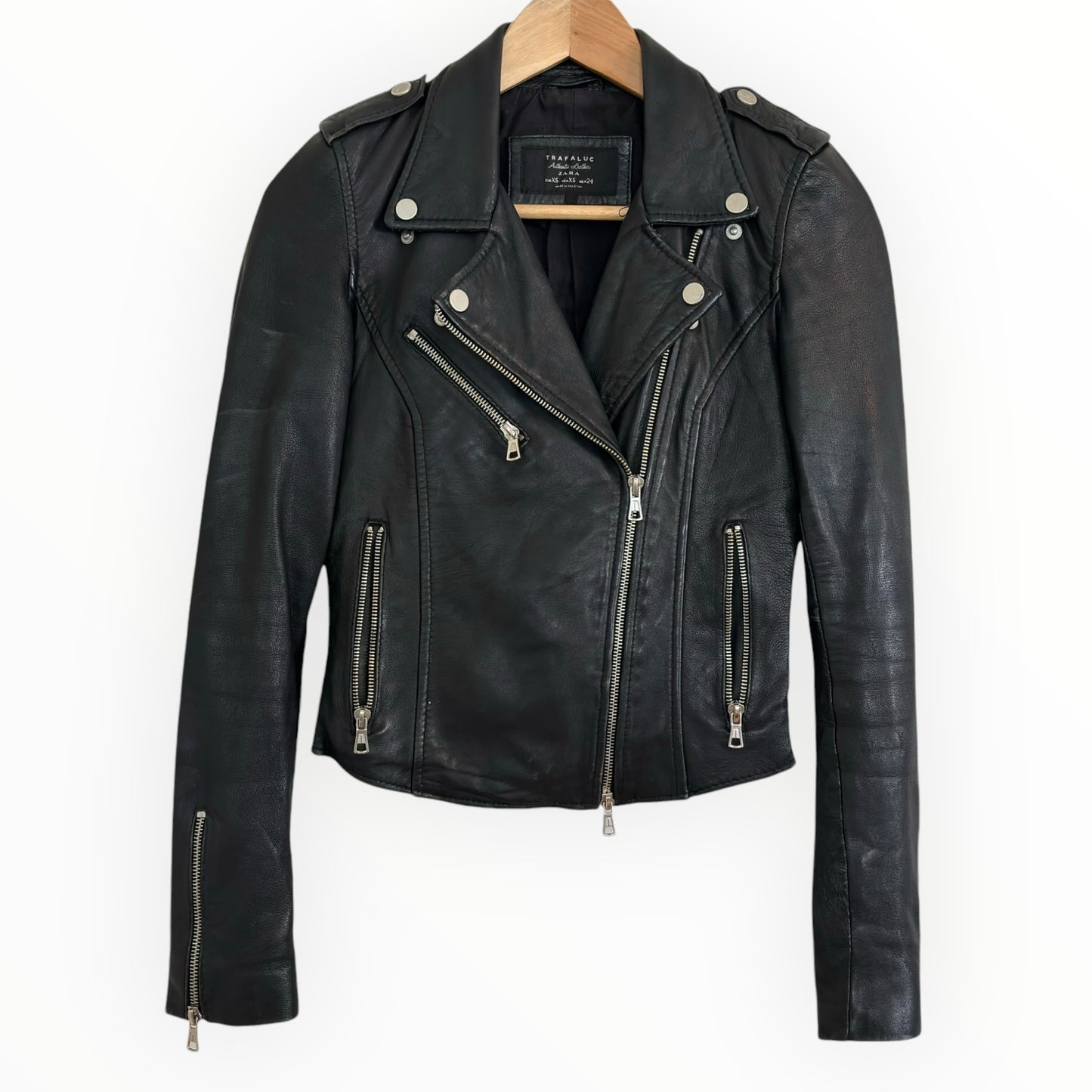 Fitted Genuine Leather Jacket