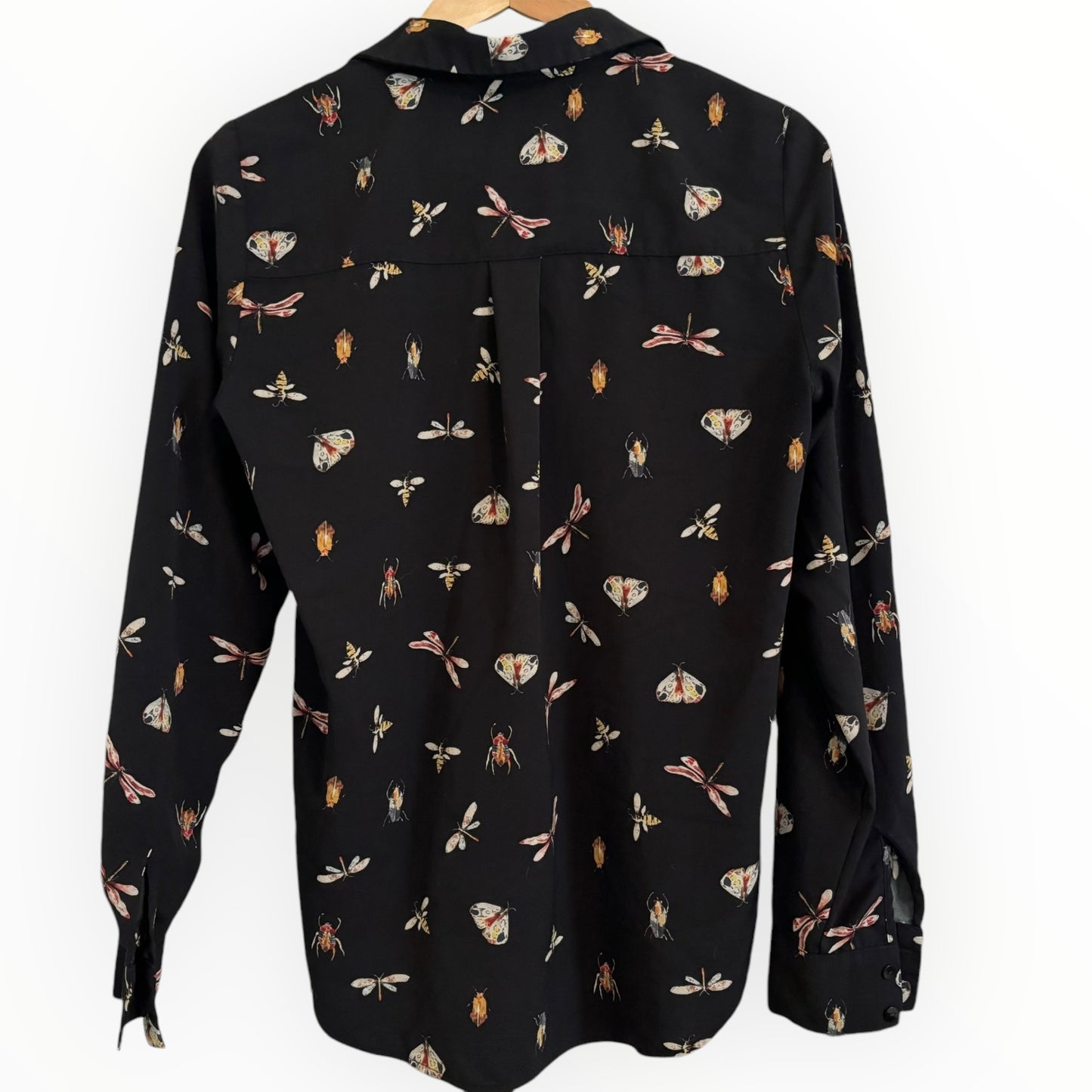 Insect Patterned Satin Blouse