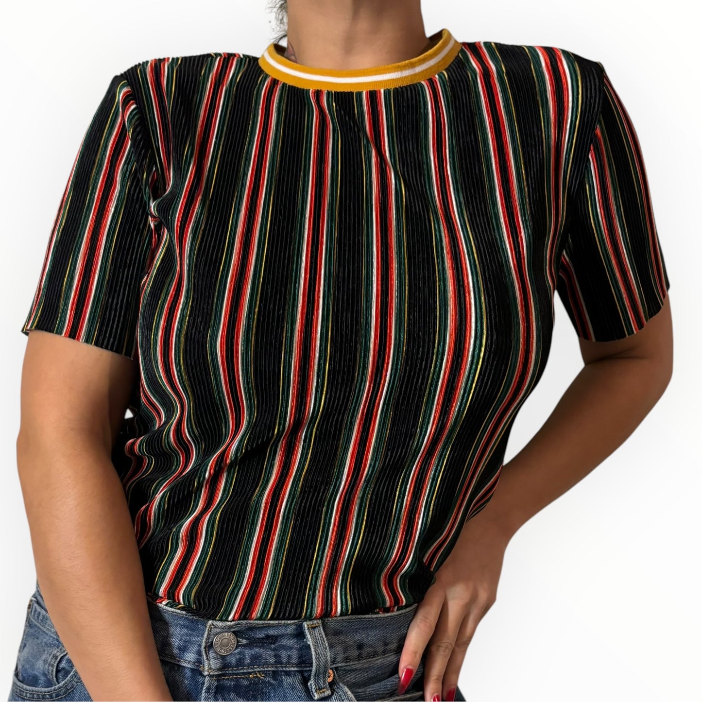 Vintage Multicolor Striped Tee