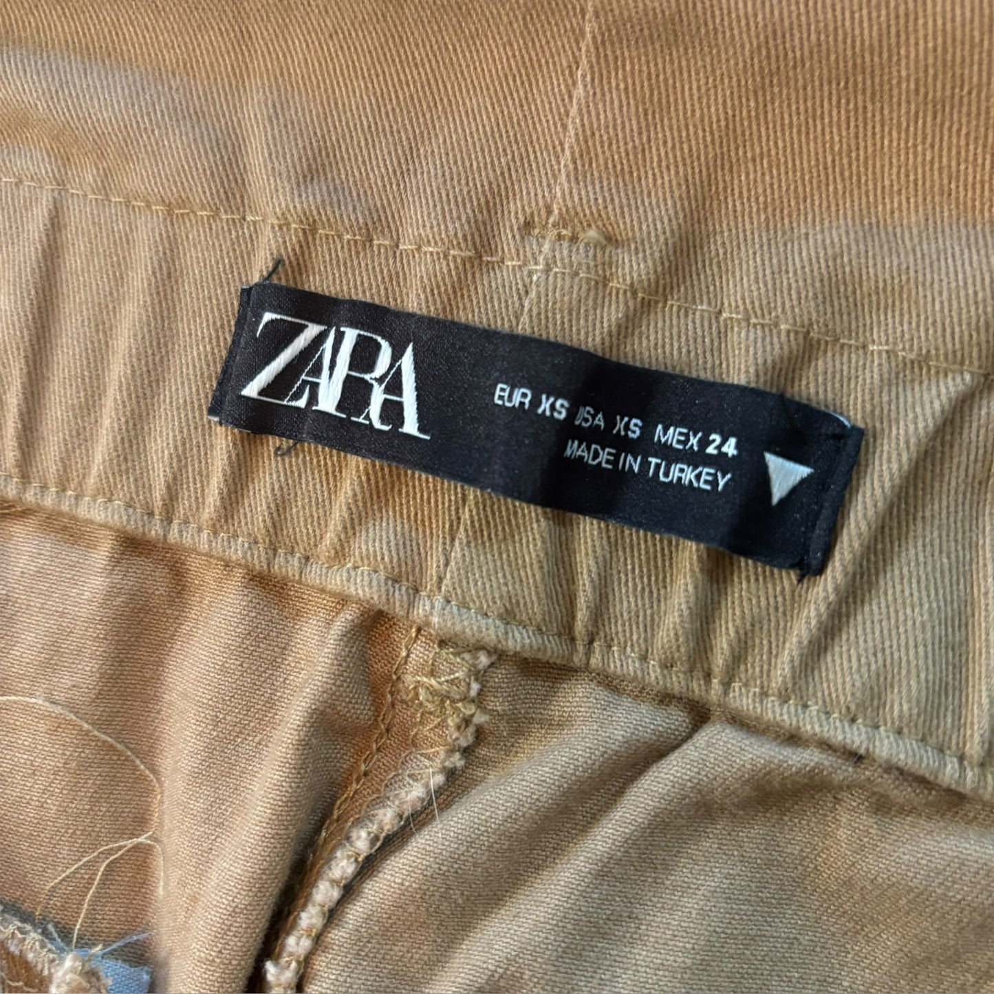 Tan Paperbag Trouser