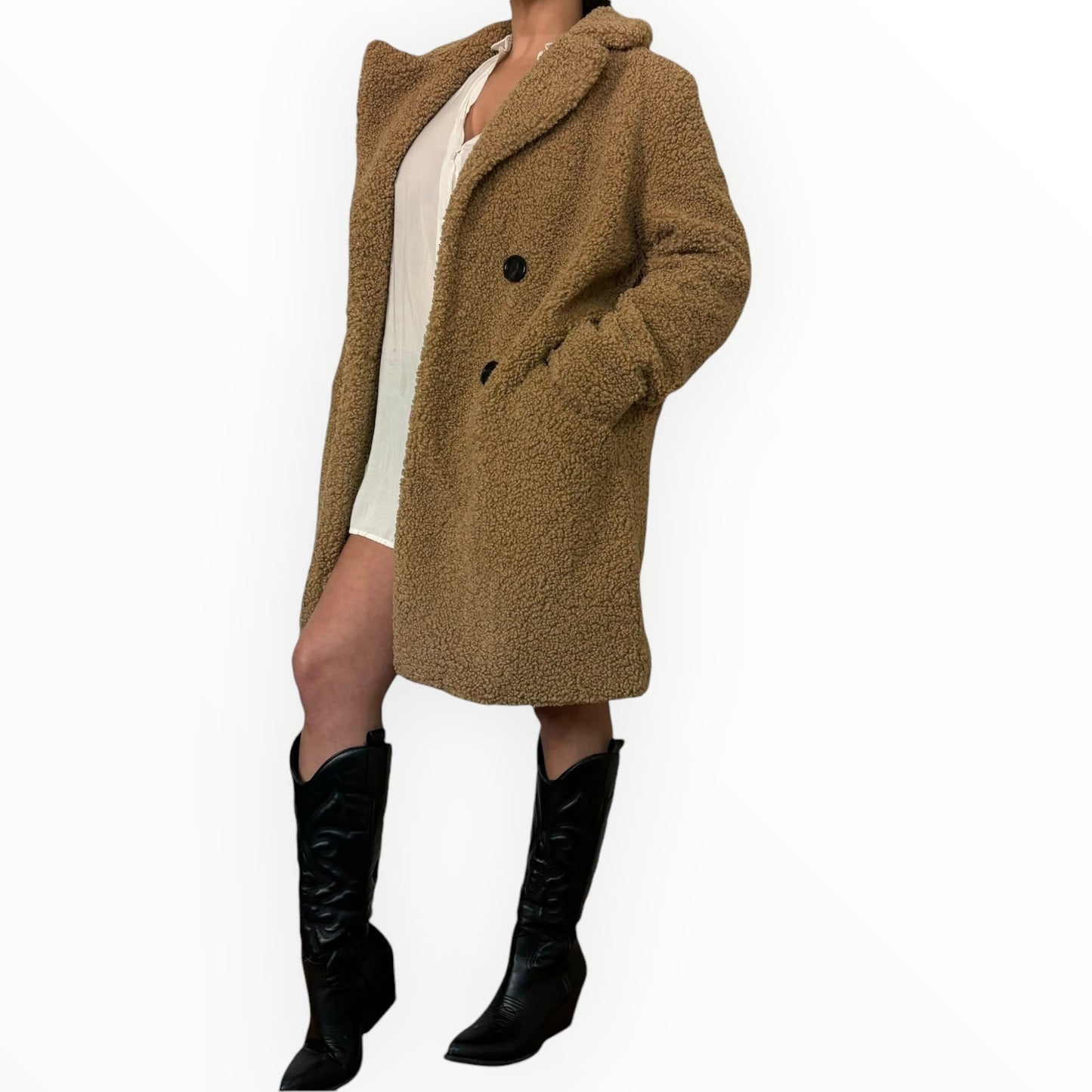 Brown Teddy Bear Peacoat