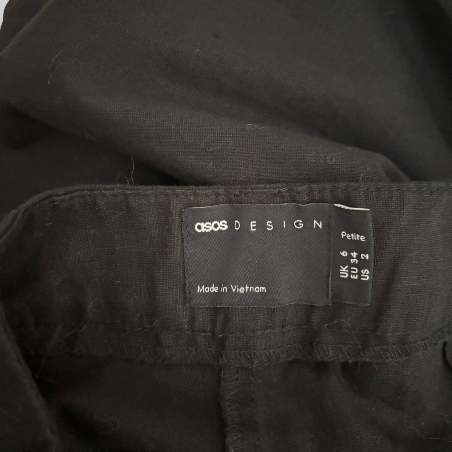 ASOS Design Black Cotton Trouser