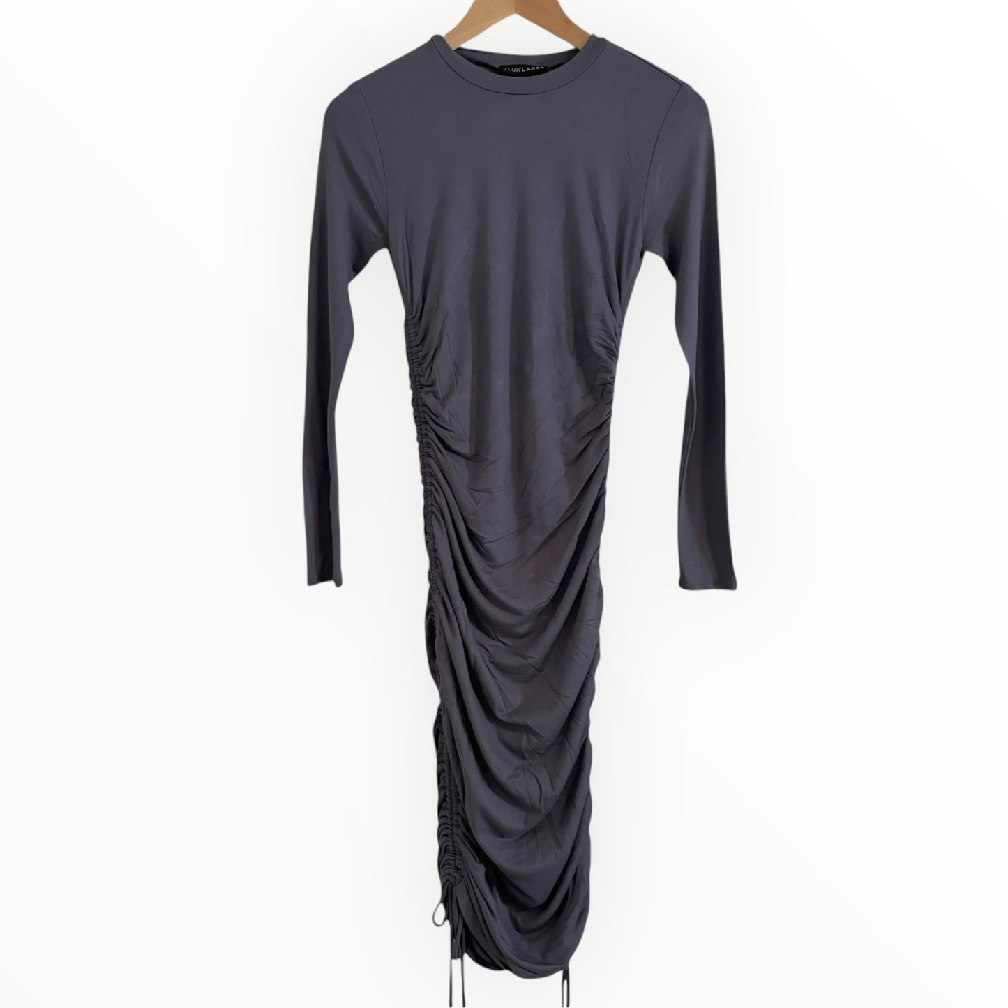 JLUX Label Fitted Midi Cinch Dress