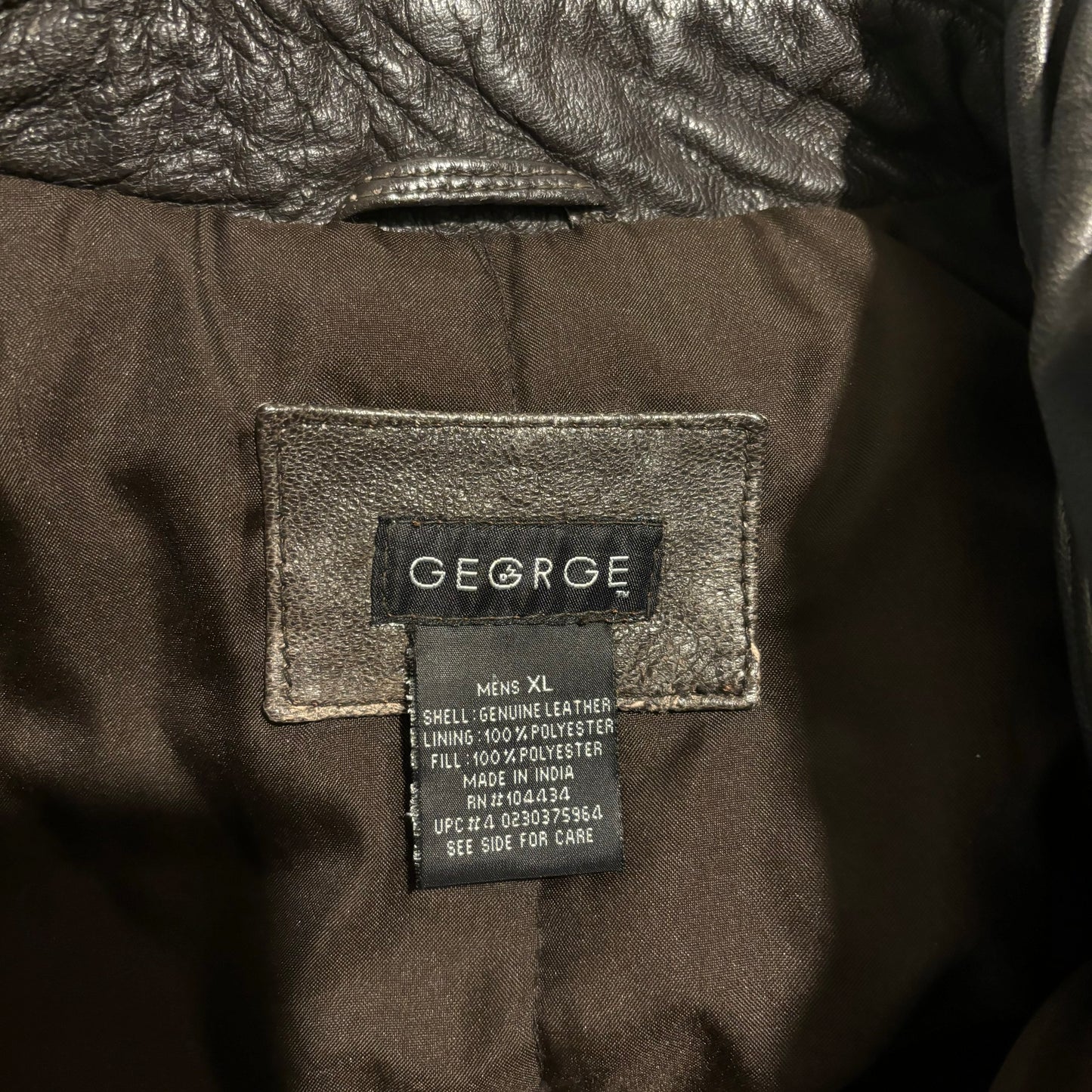Vintage Chocolate Brown Leather Dad Jacket