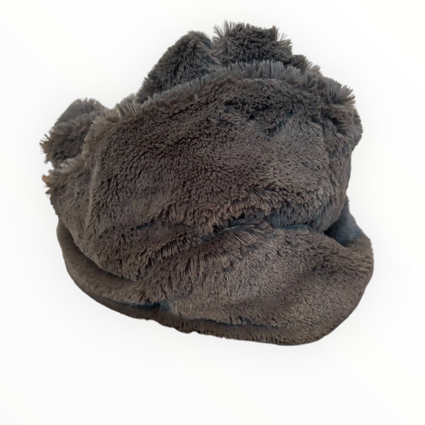 Plush Grey Infinity Scarf