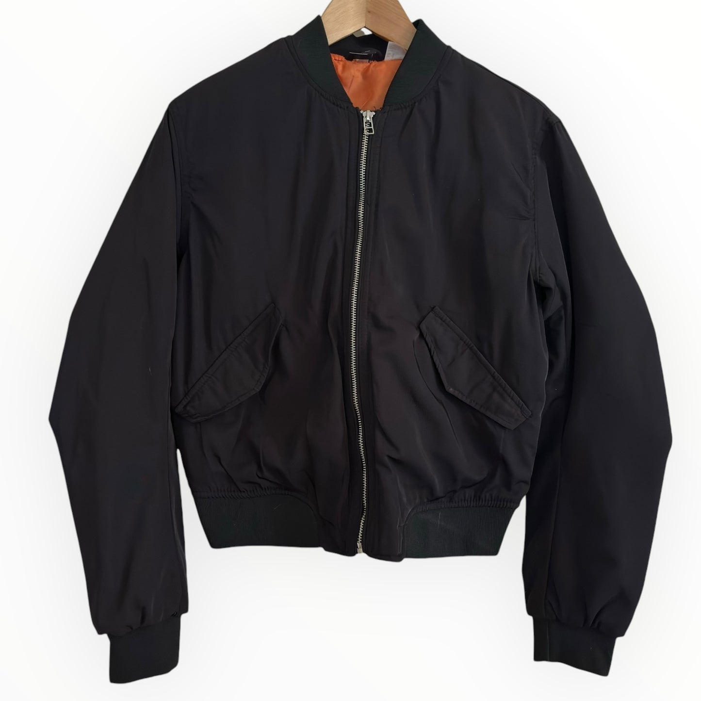 Black Lined Bomber Jacket