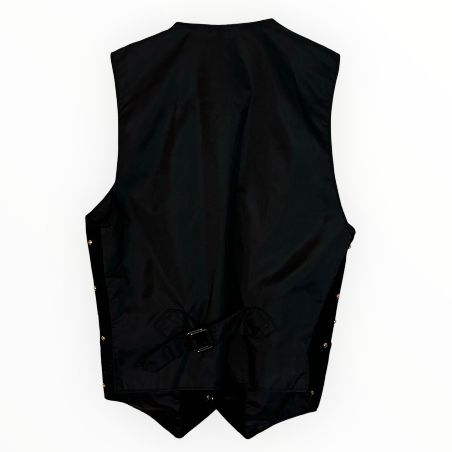 Vintage Wilsons Leather Black Suede Studded Vest