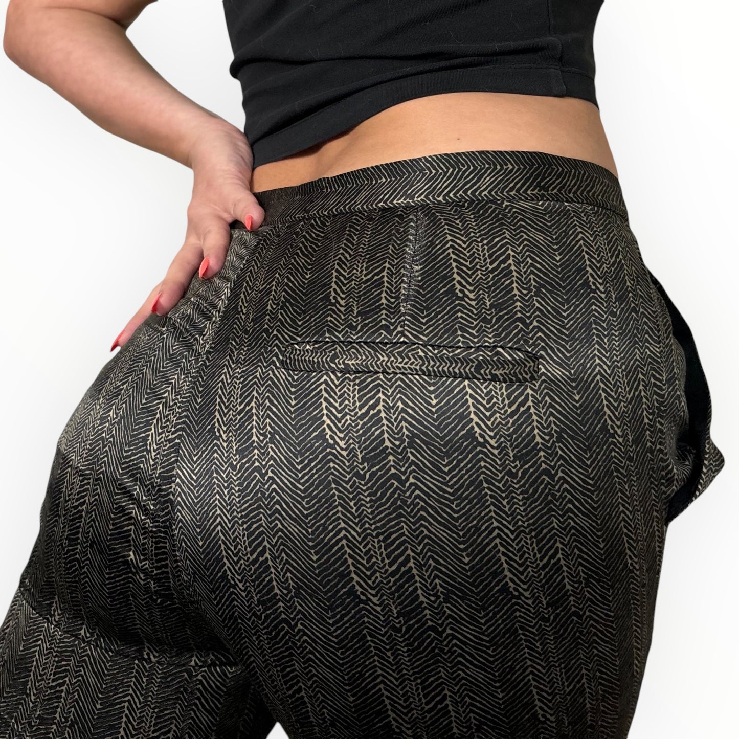 Silence + Noise Printed Satin Trousers