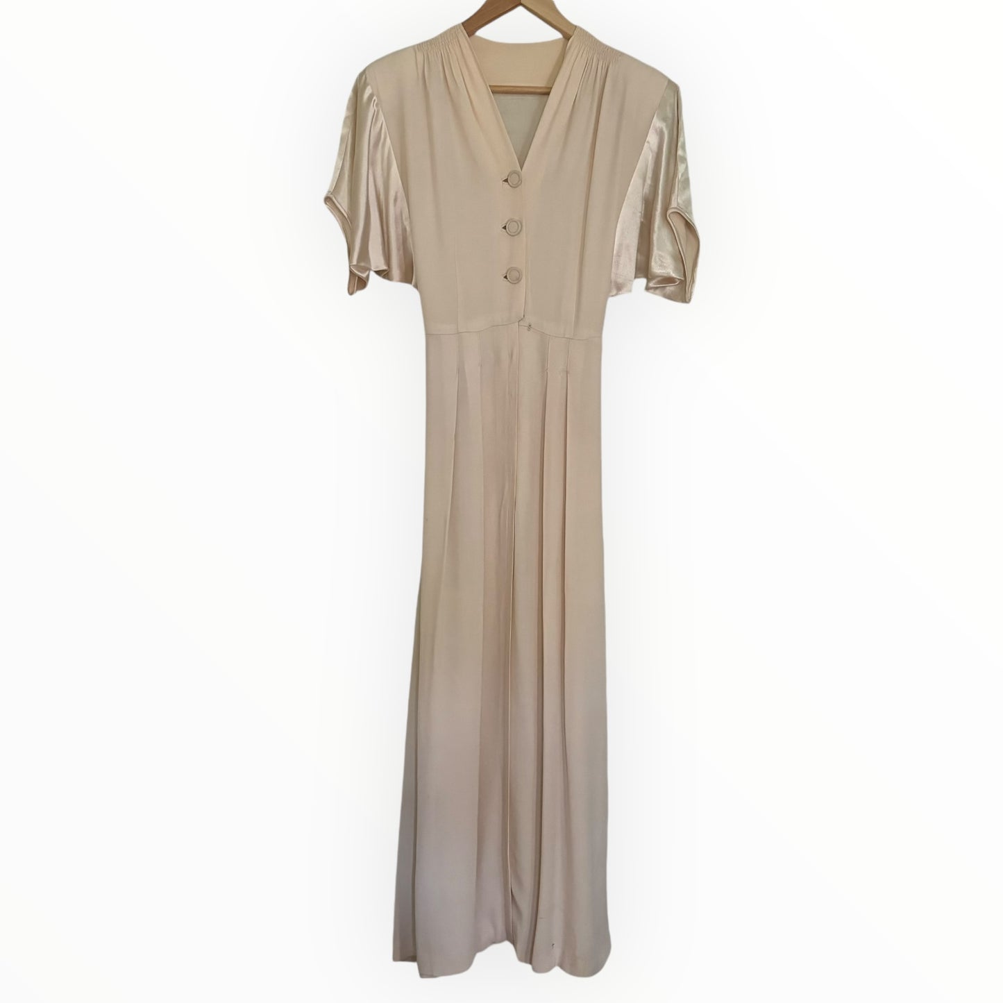 Vintage Blush Silk Dress