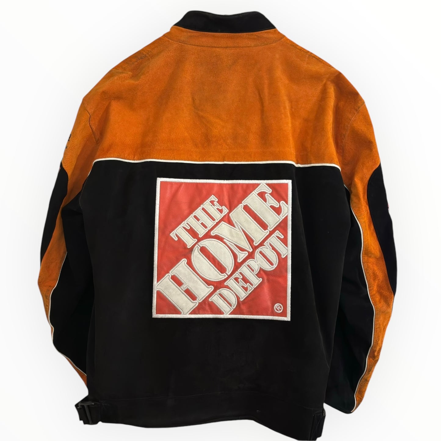Vintage Tony Stewart Nascar Home Depot Leather/Suede Jacket