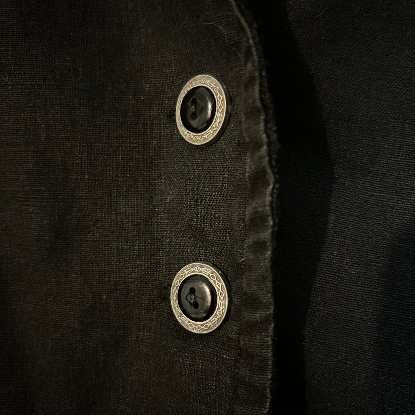 Vintage Black Cropped Blazer