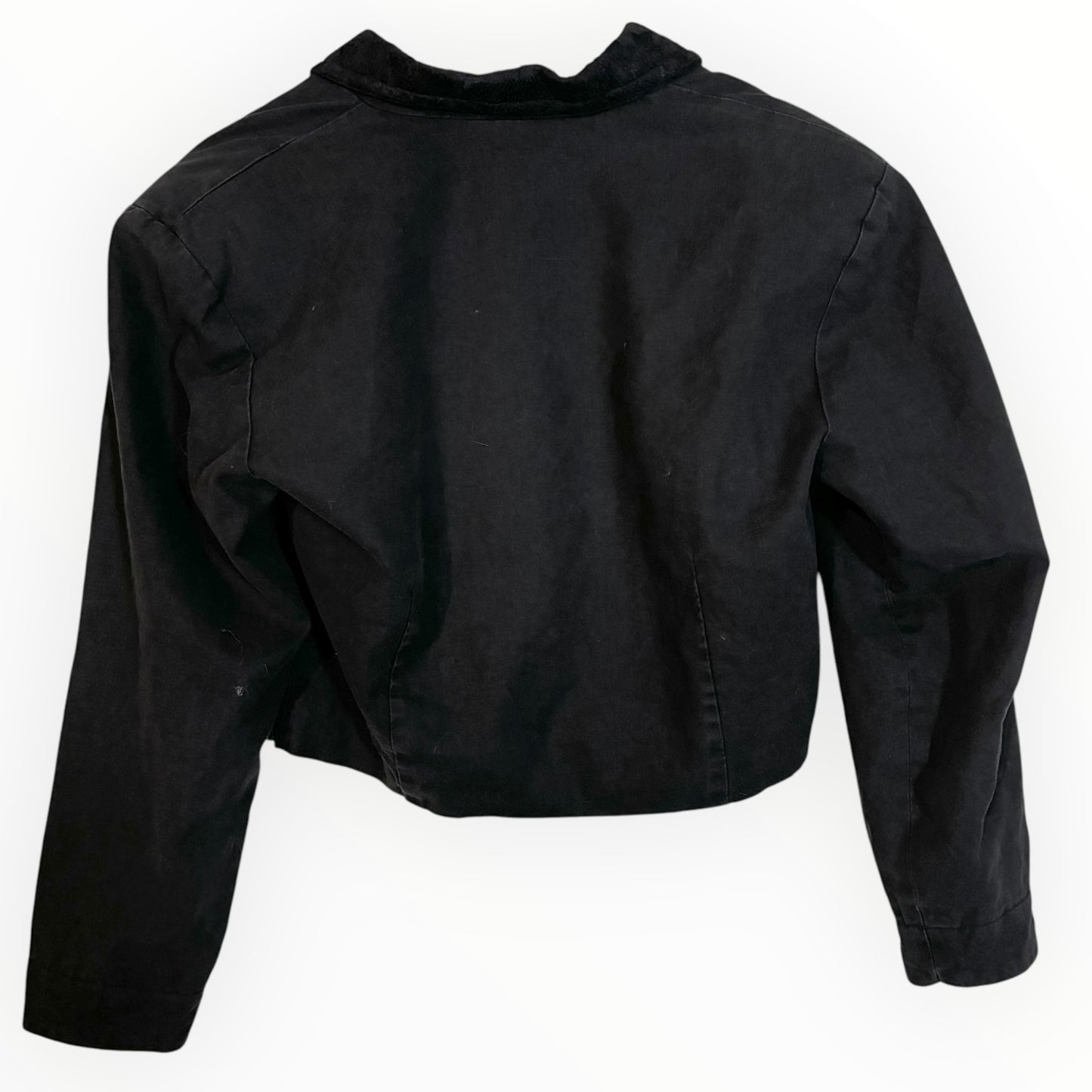 Vintage Black Cropped Blazer