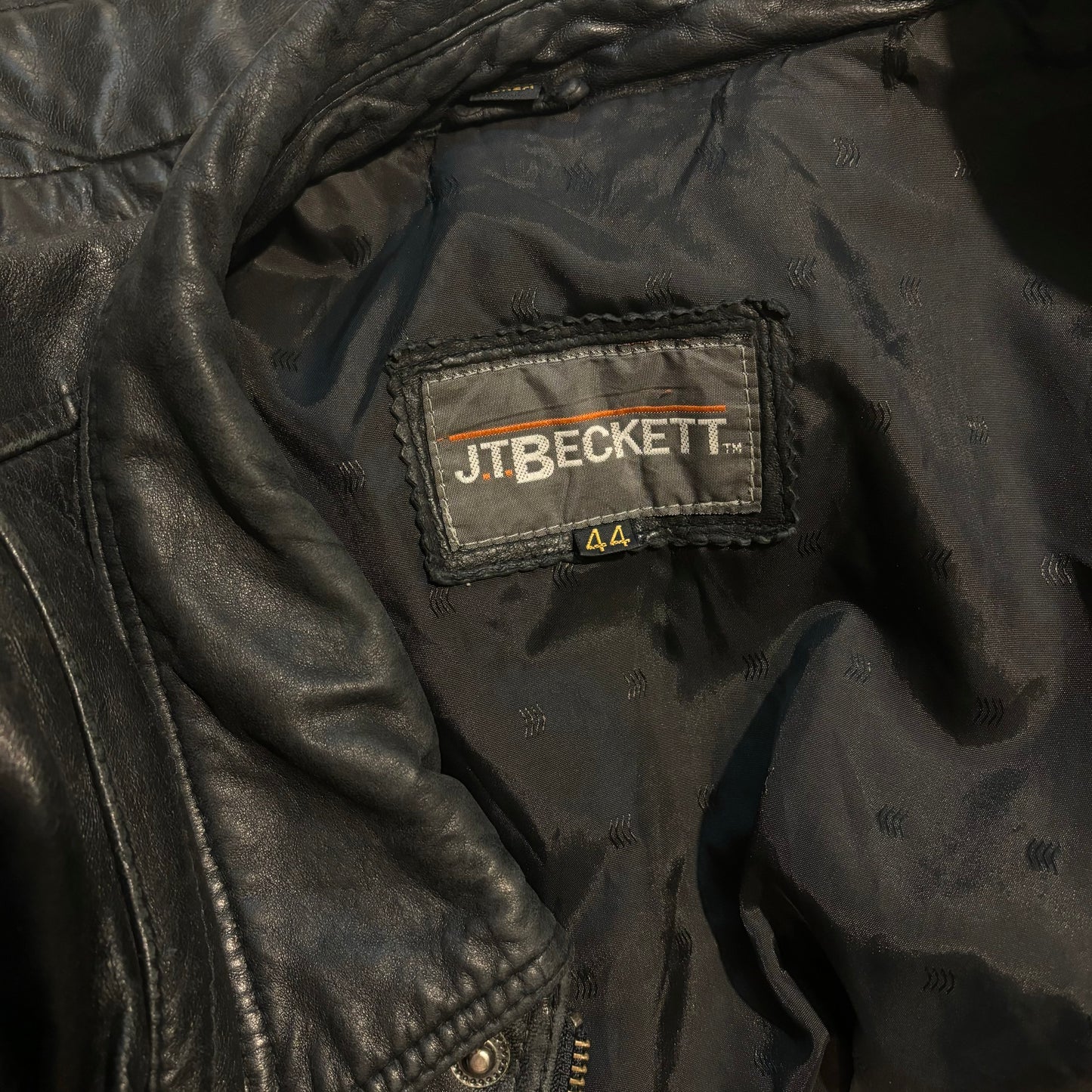 Vintage Black Leather Dad Jacket