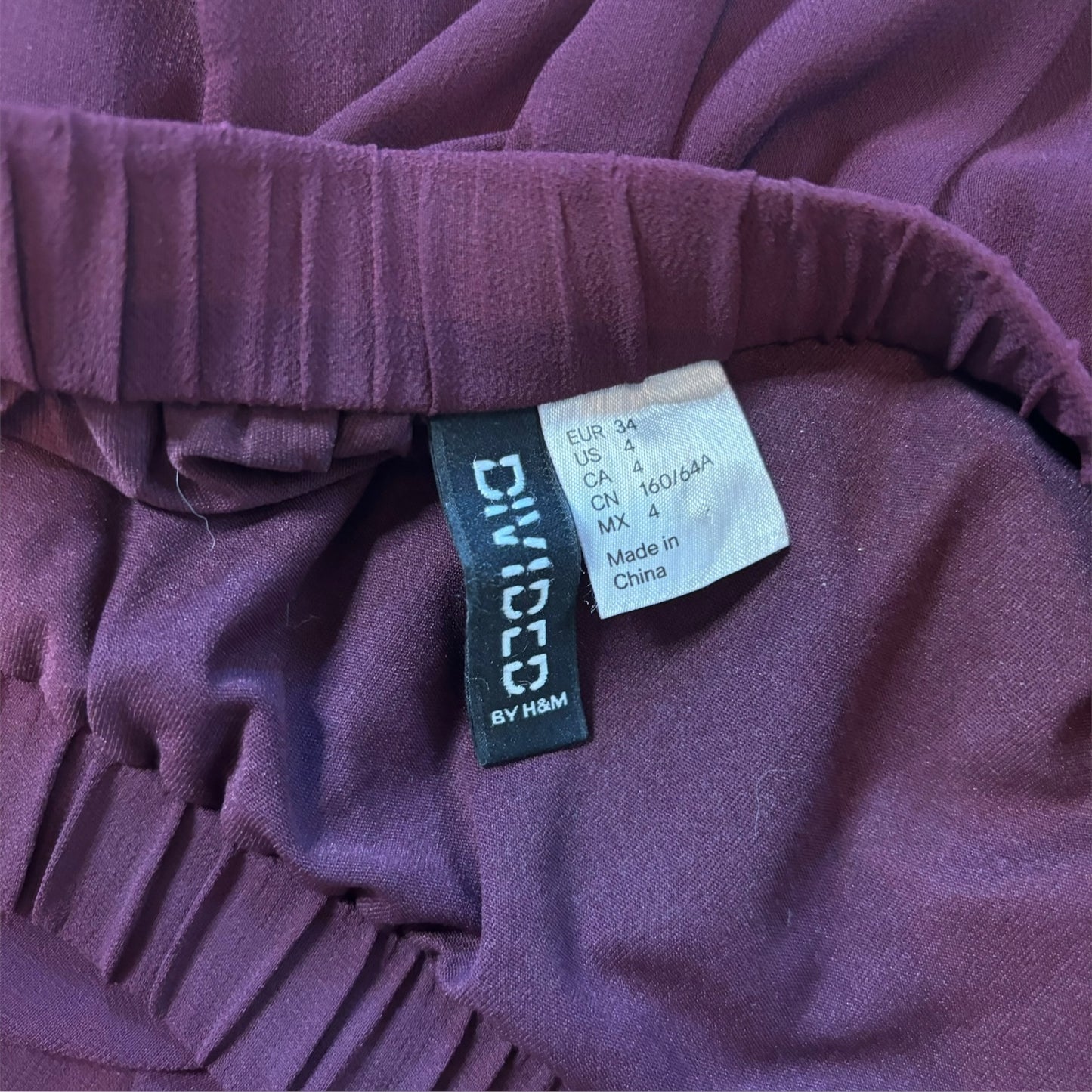 Burgundy Sheer Skirt