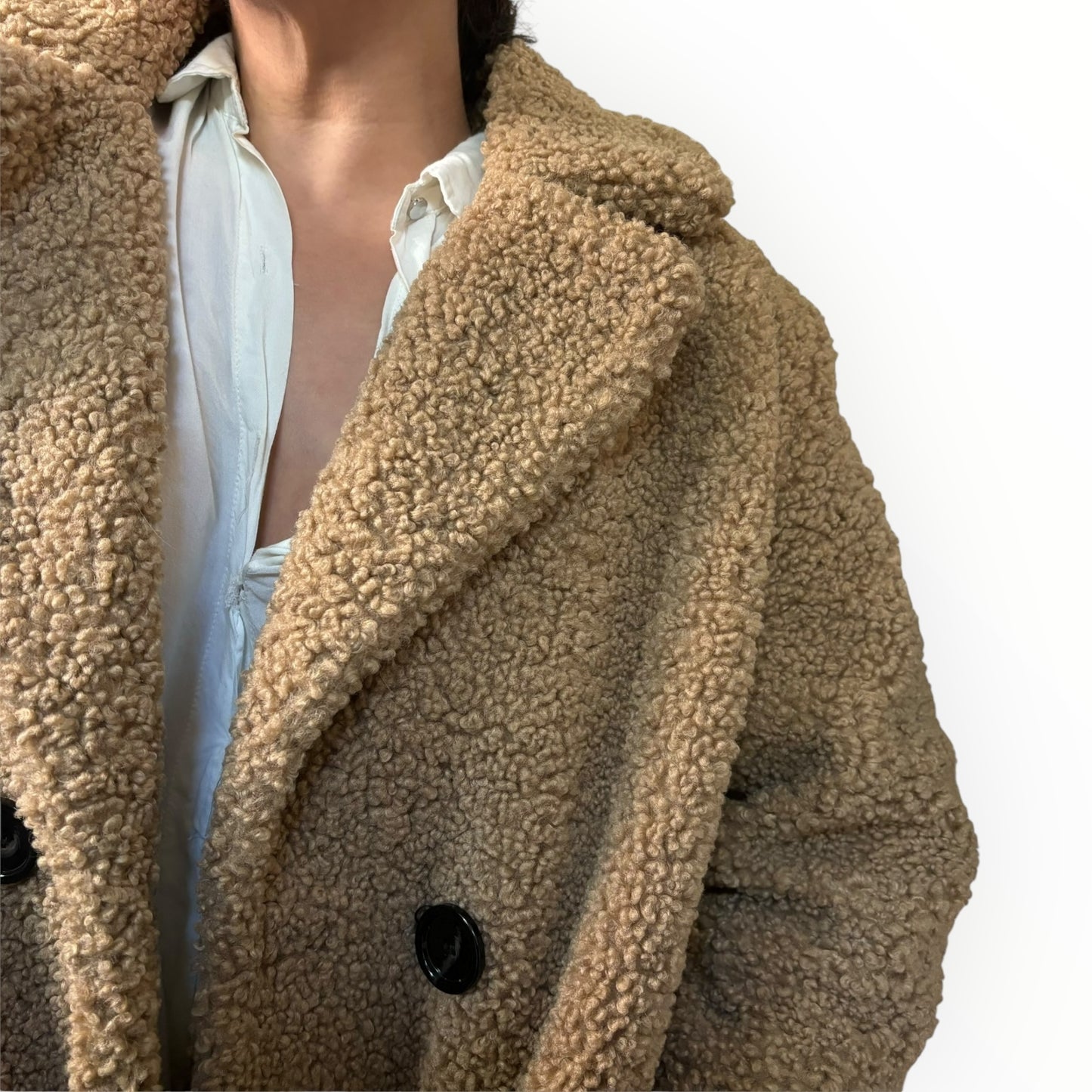 Brown Teddy Bear Peacoat