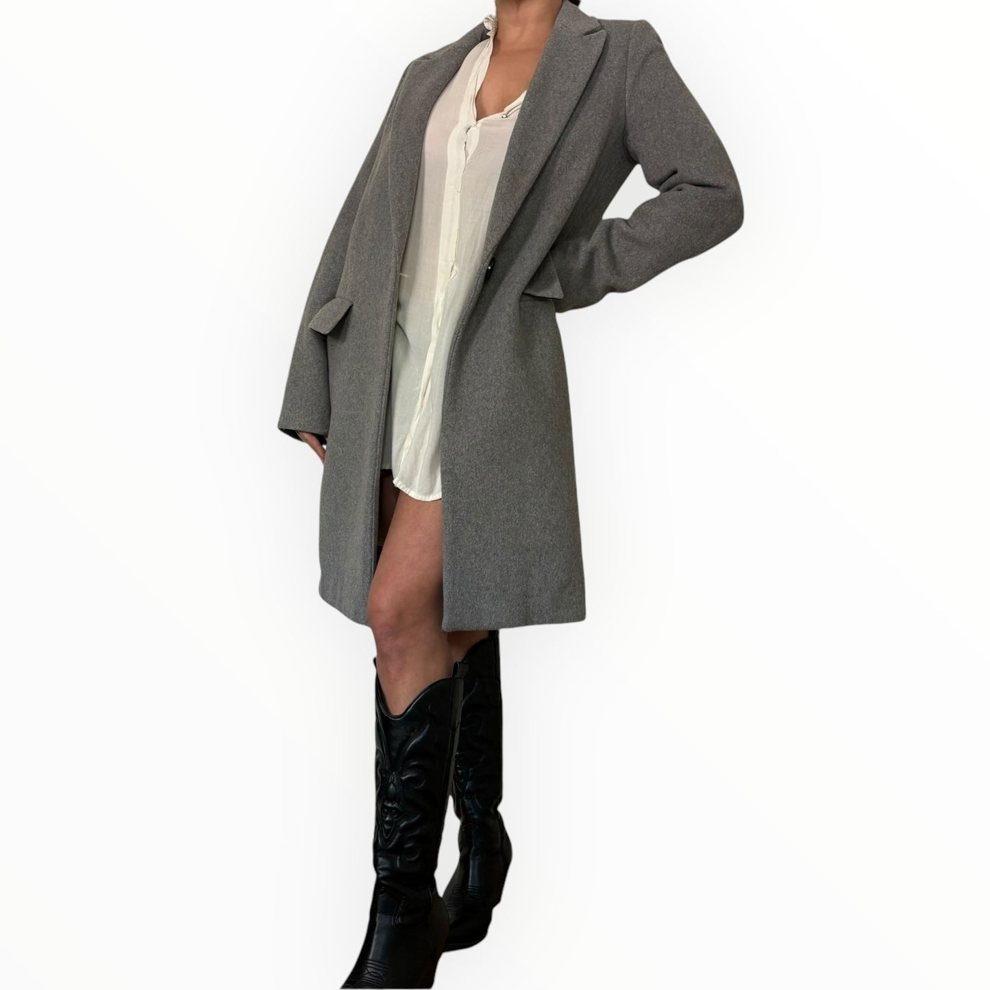 Grey Peacoat