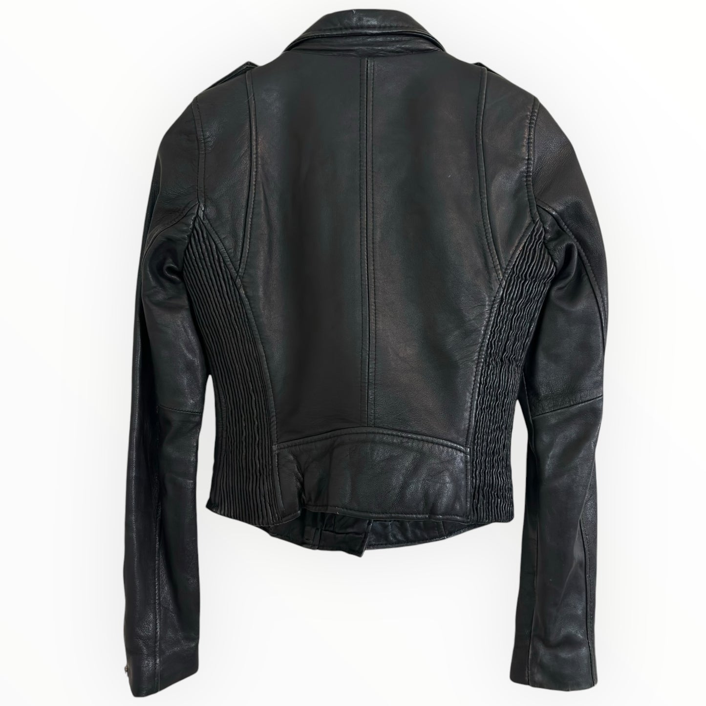 Fitted Genuine Leather Jacket