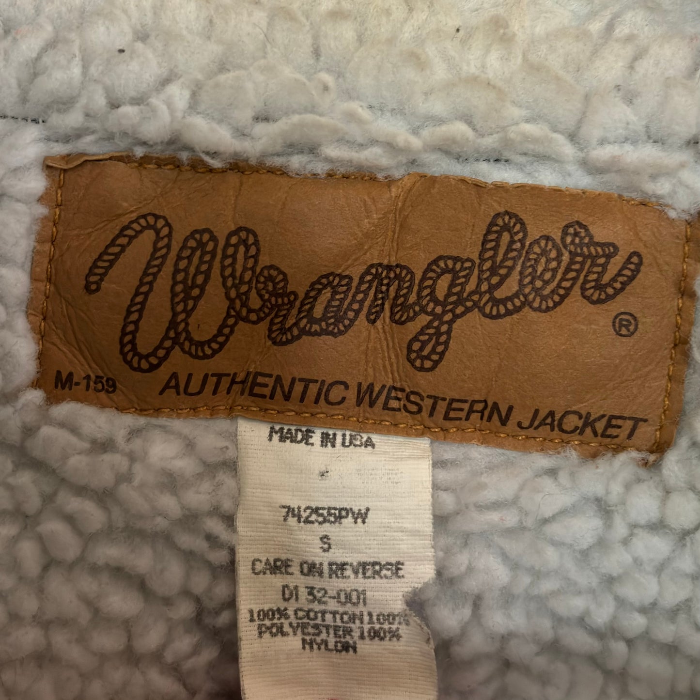 Vintage Wrangler Fleece Lined Jean Jacket