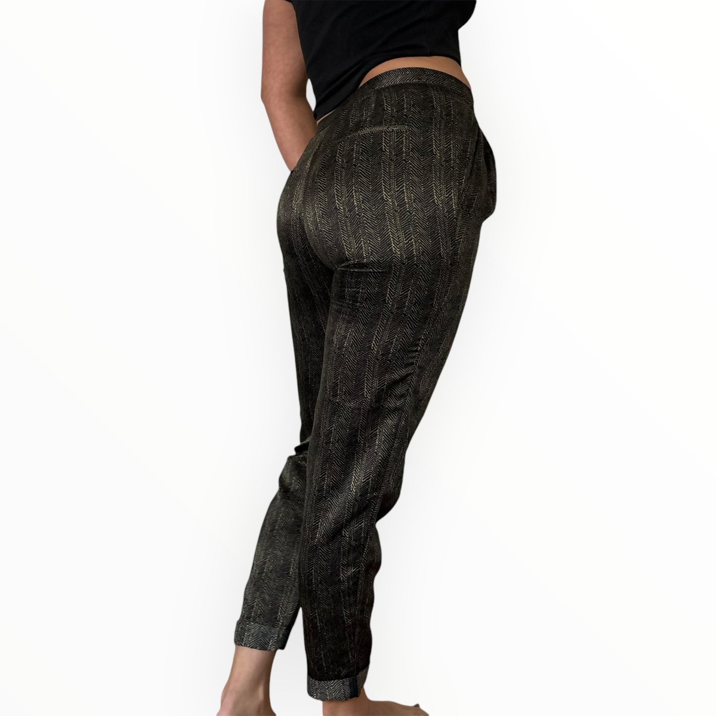 Silence + Noise Printed Satin Trousers