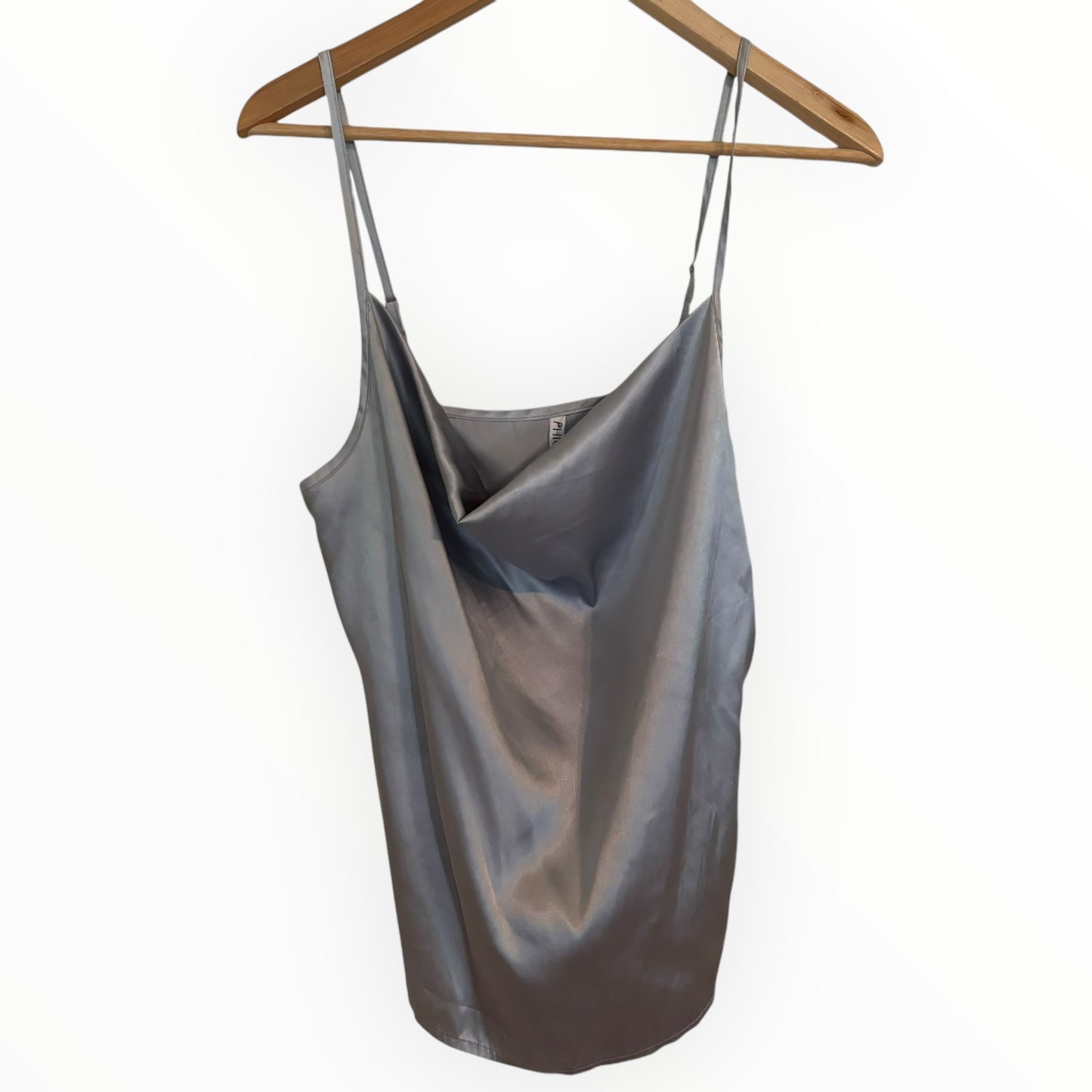 Silver Satin Cami