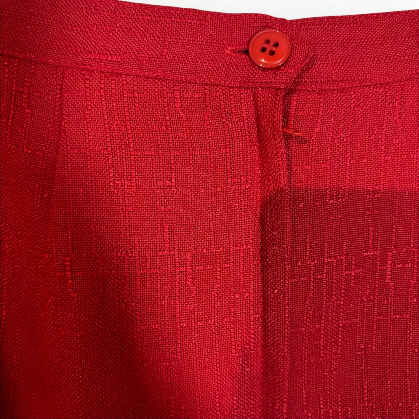 Vintage Candy Apple Red Pencil Skirt