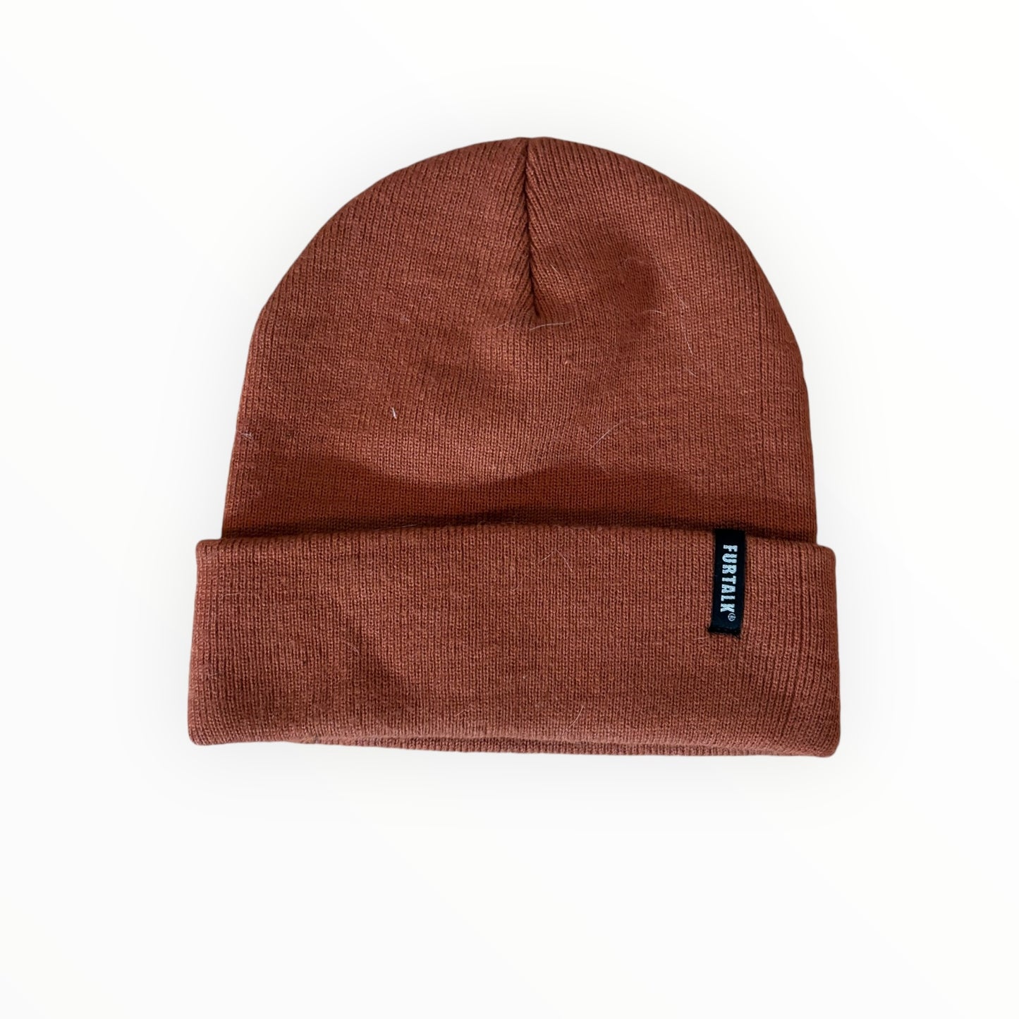 FURTALK Rust Brown Beanie