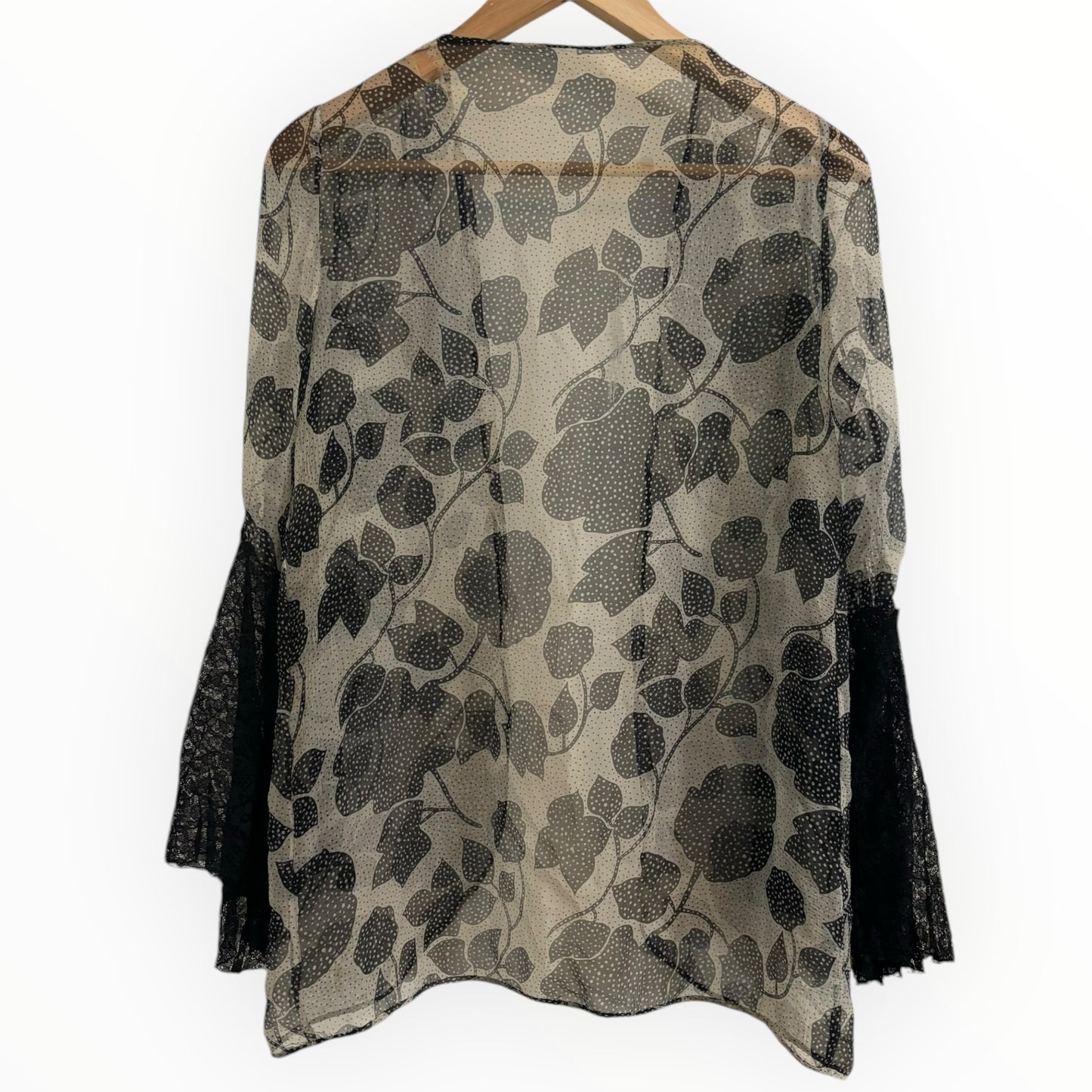 Vintage Floral Silk Cardigan