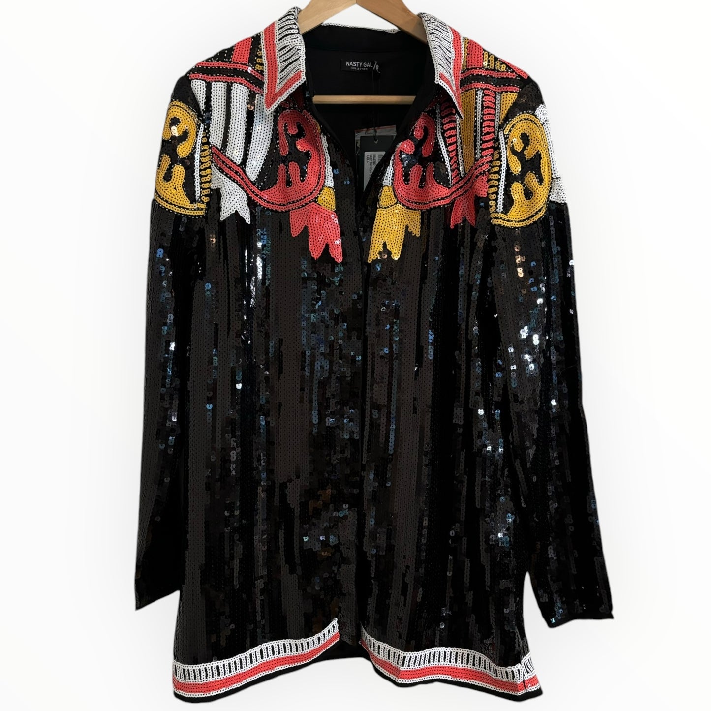 Black Sequin Western Dress