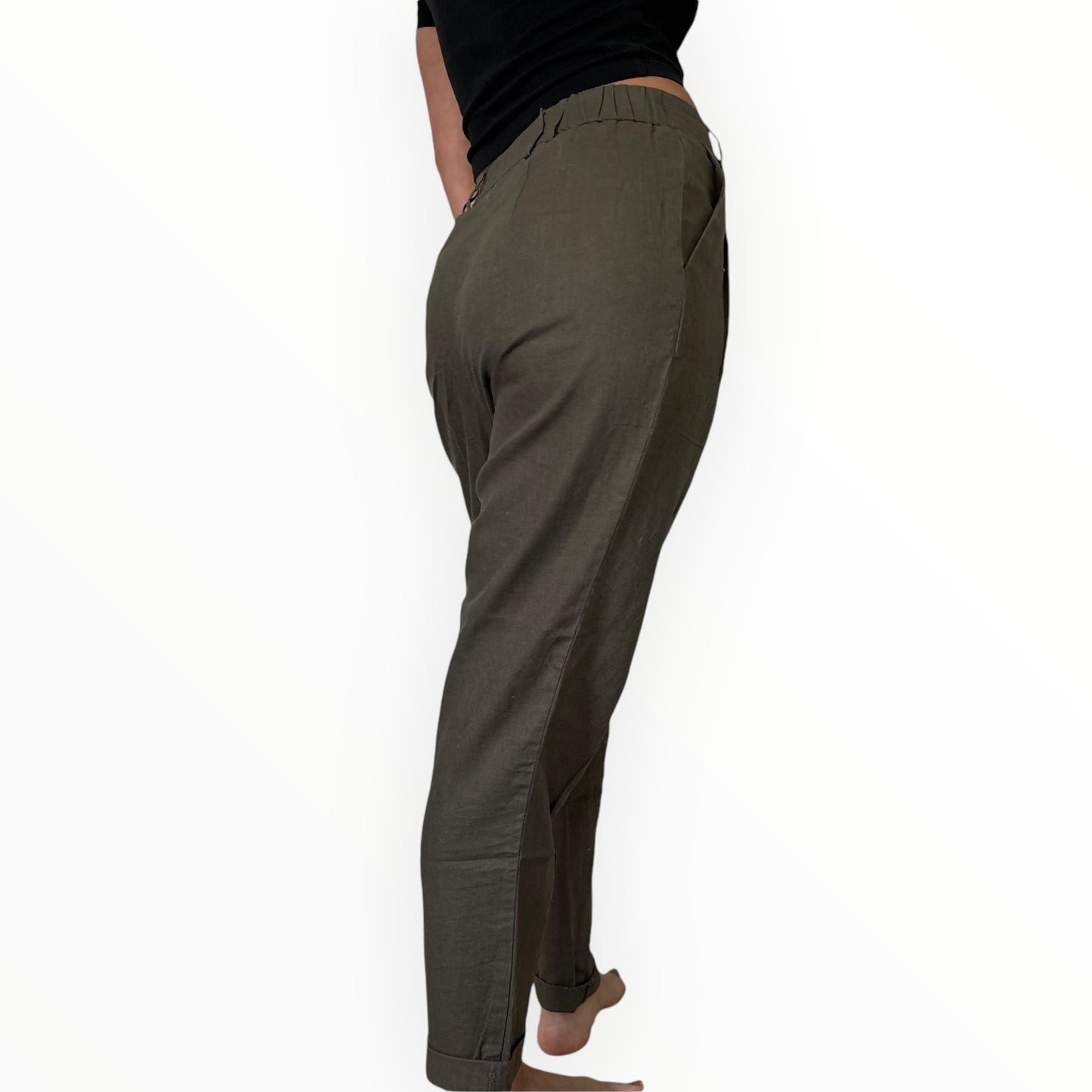 ASOS Design Olive Green Cotton Trouser