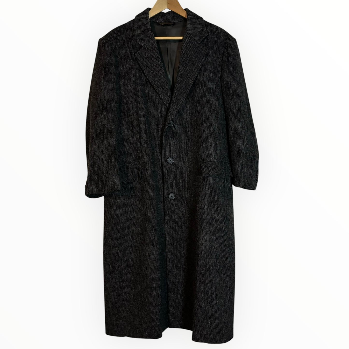 Vintage Nordstrom Grey Wool Trench