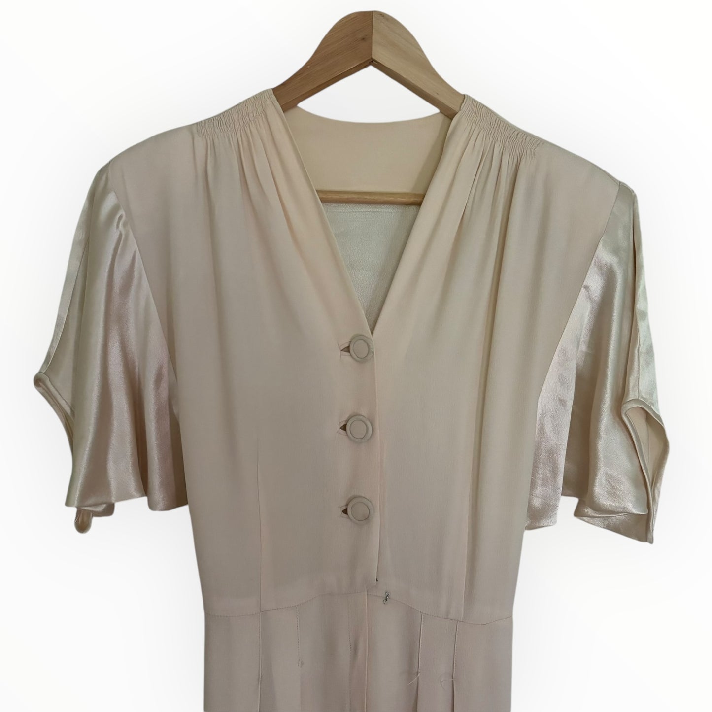 Vintage Blush Silk Dress