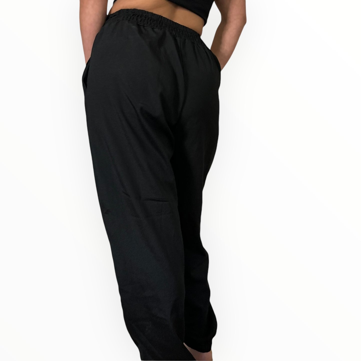 Satin Black Trousers