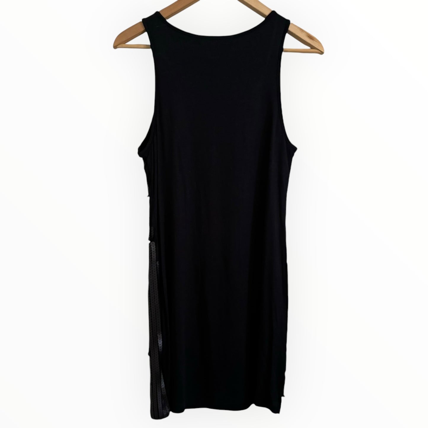 Black Sequin Tank Mini Dress