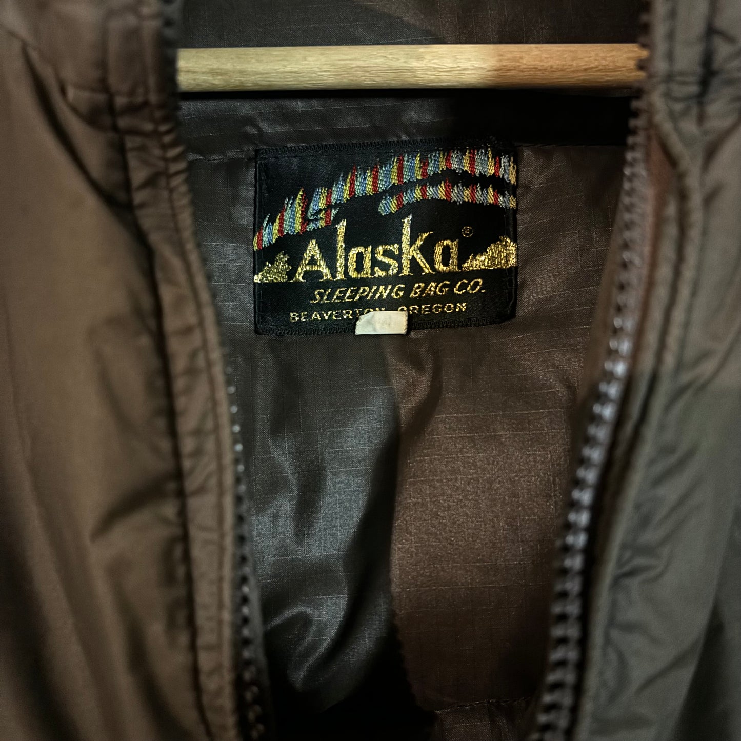 Vintage Alaska Sleeping Bag Co. Espresso Puffer Jacket
