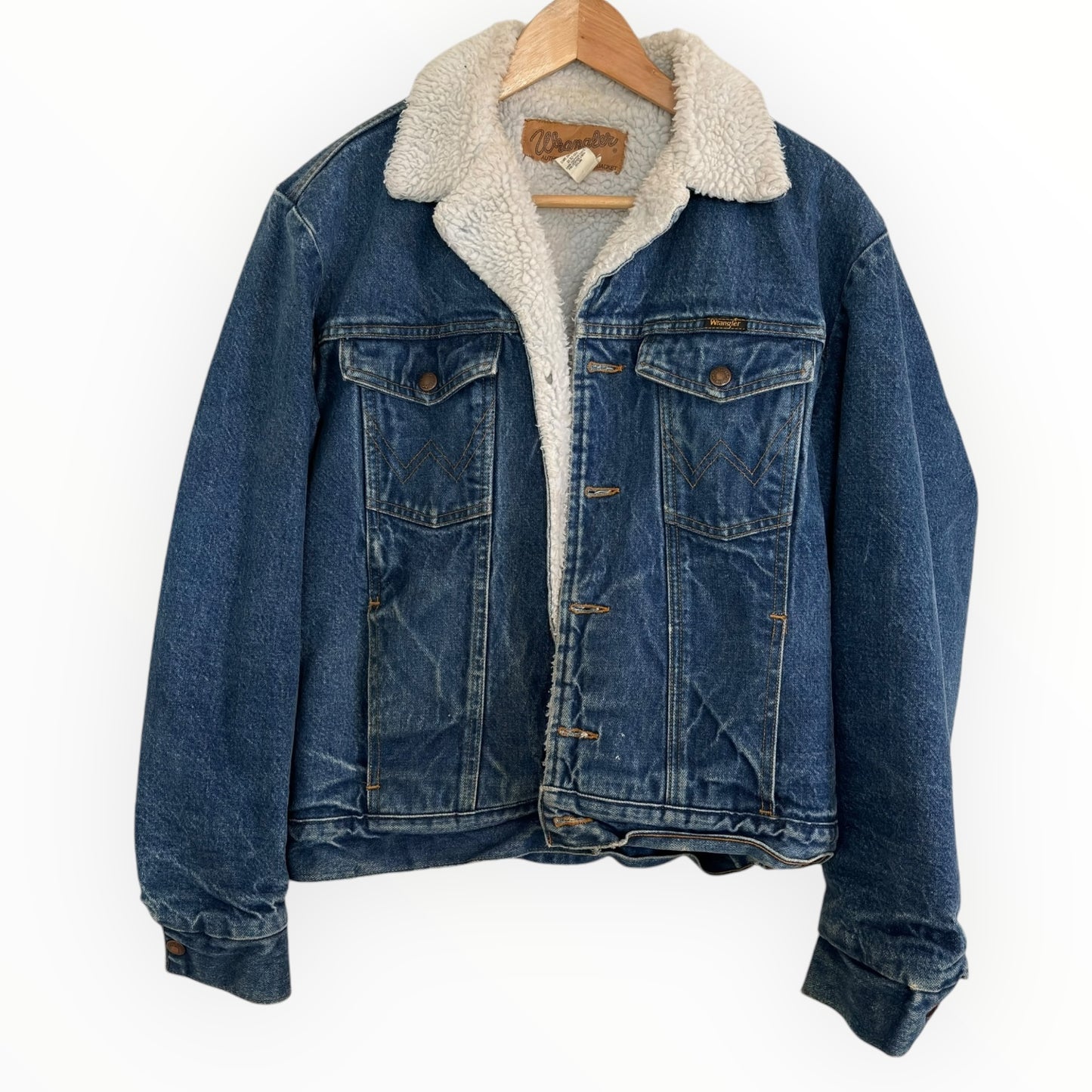 Vintage Wrangler Fleece Lined Jean Jacket