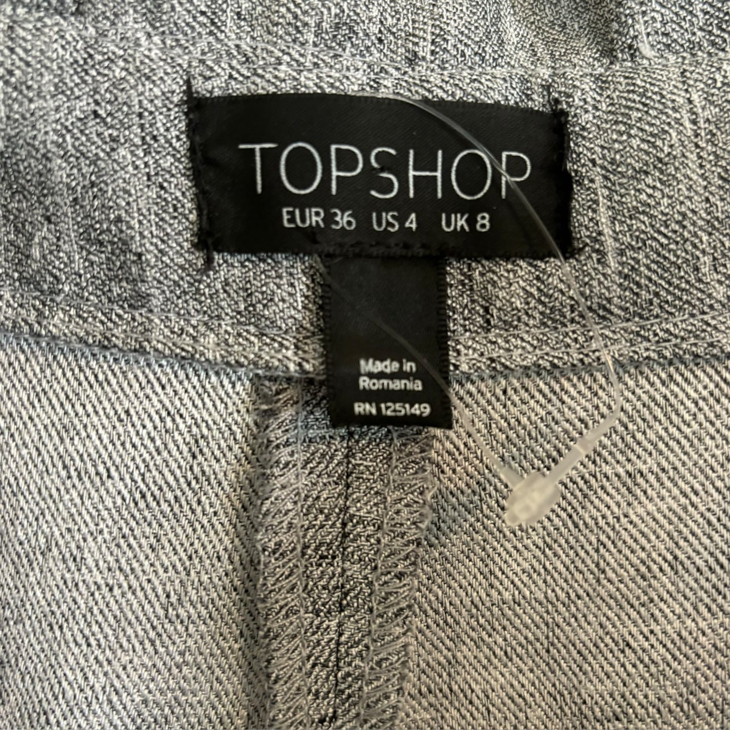 Topshop High-Waisted Grey Trouser