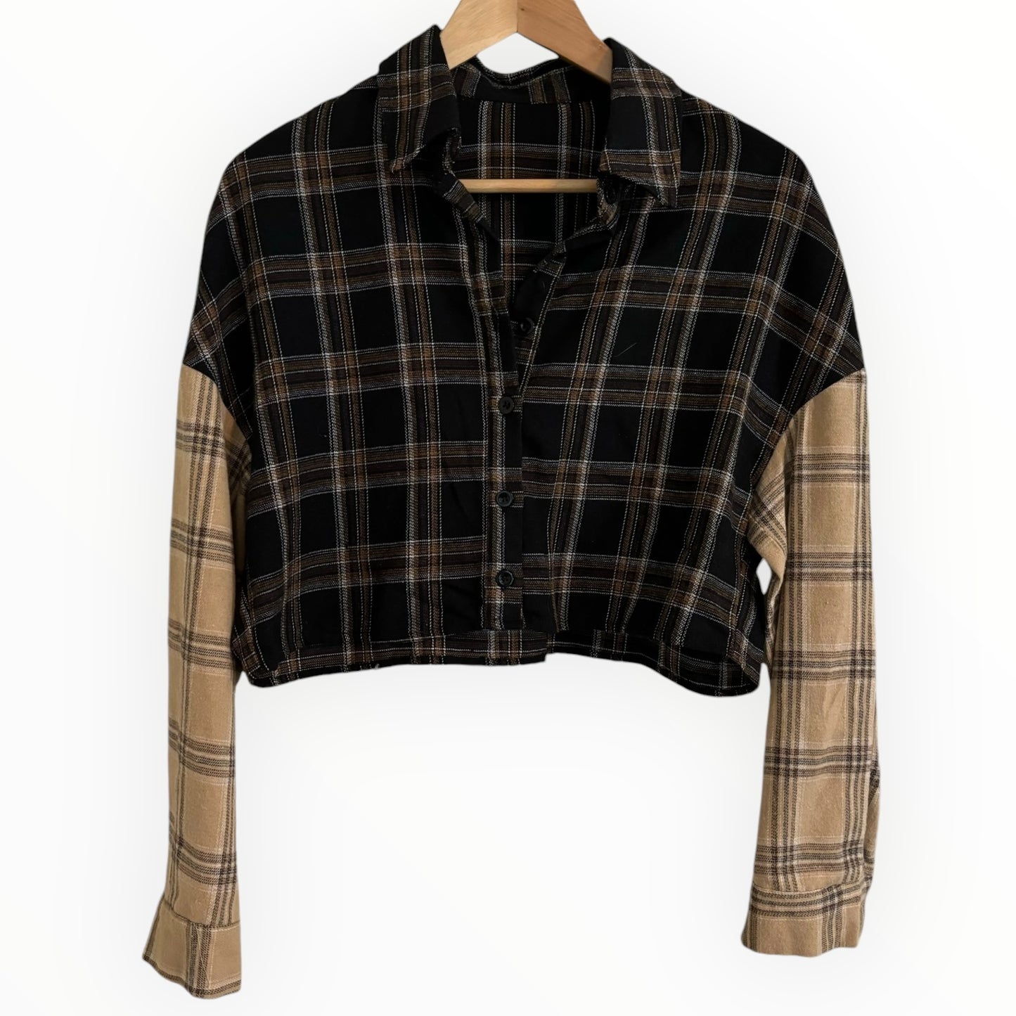 Cropped Plaid Shirt