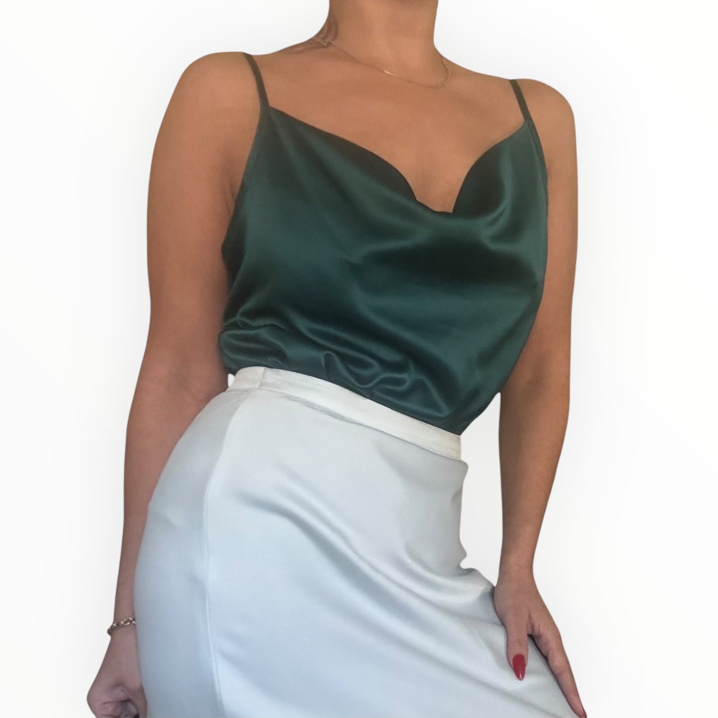 Jade Satin Cami