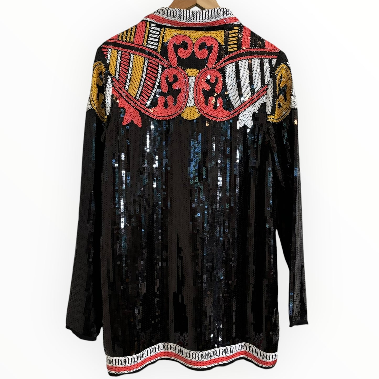 Black Sequin Western Dress