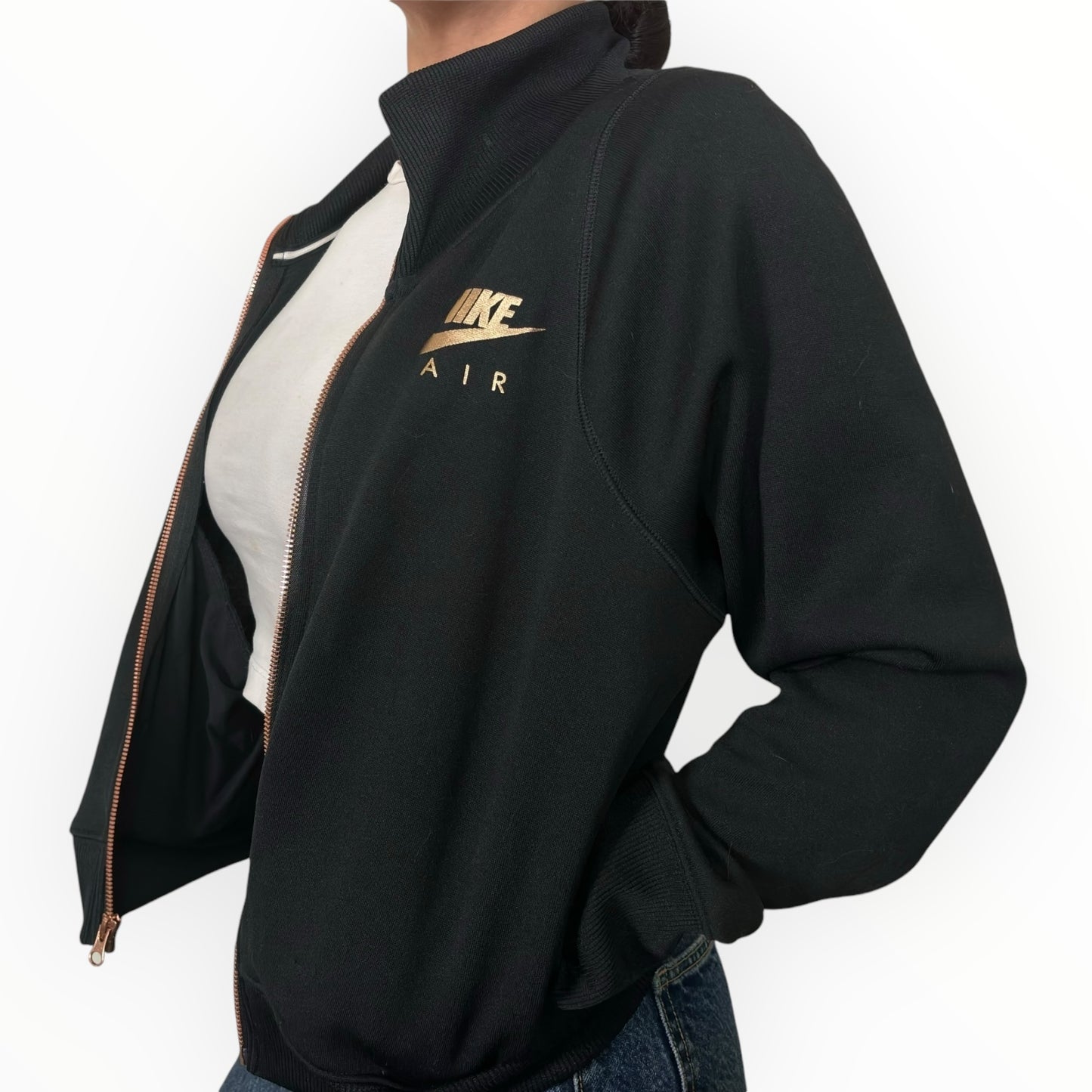 Rose Gold/Black Nike Athletic Track Jacket